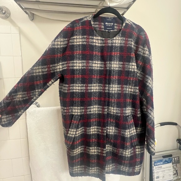 Madewell Plaid Wool Estate Coat - Picture 4 of 10